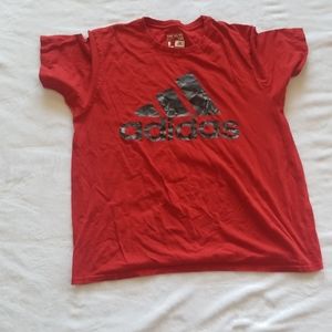 Red Adidas shirt